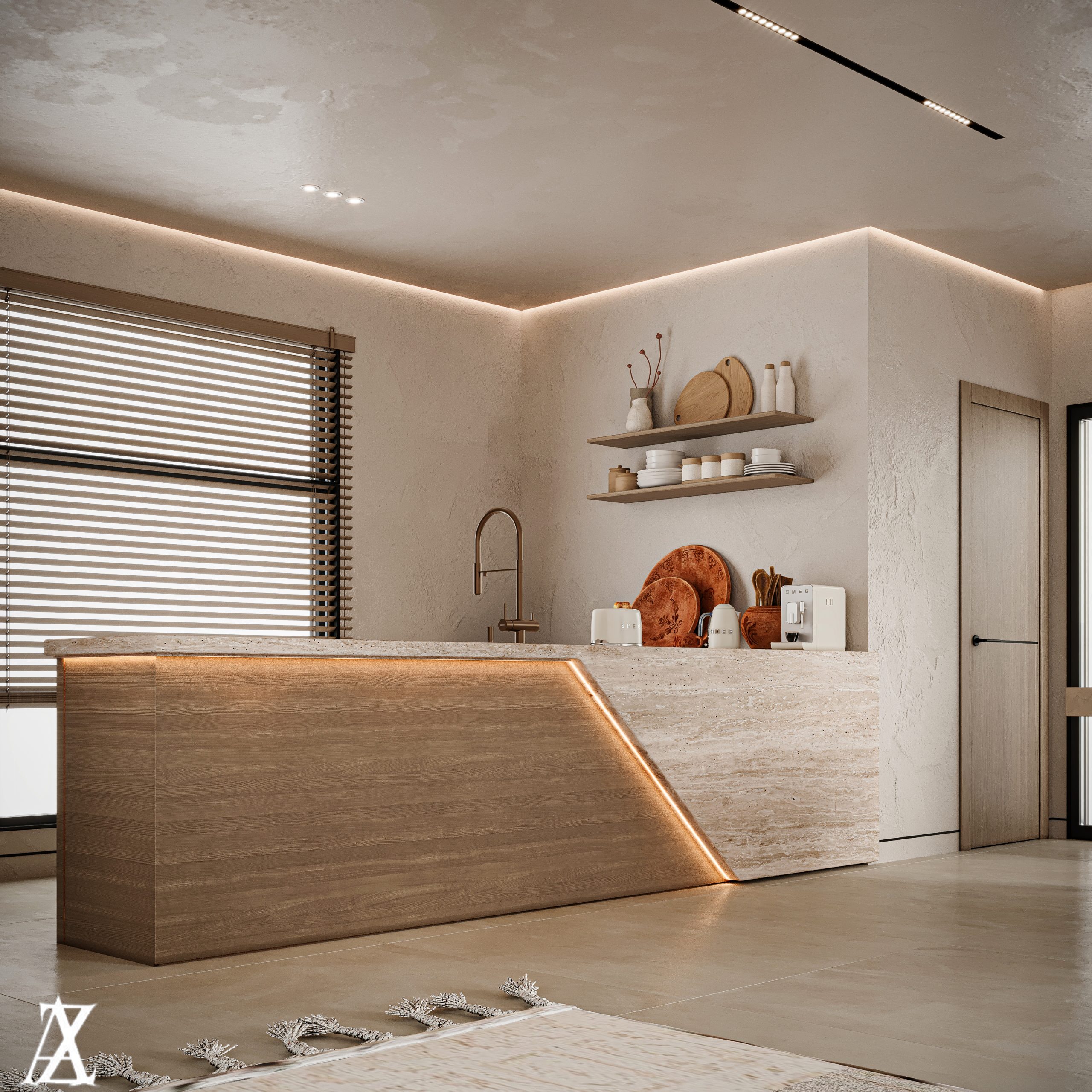 Villa Kitchen Design in Riyadh | ZidanArchitects