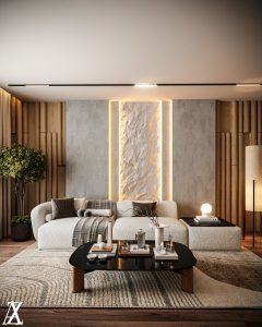 Luxury Living Room Design in Riyadh | ZidanArchitects