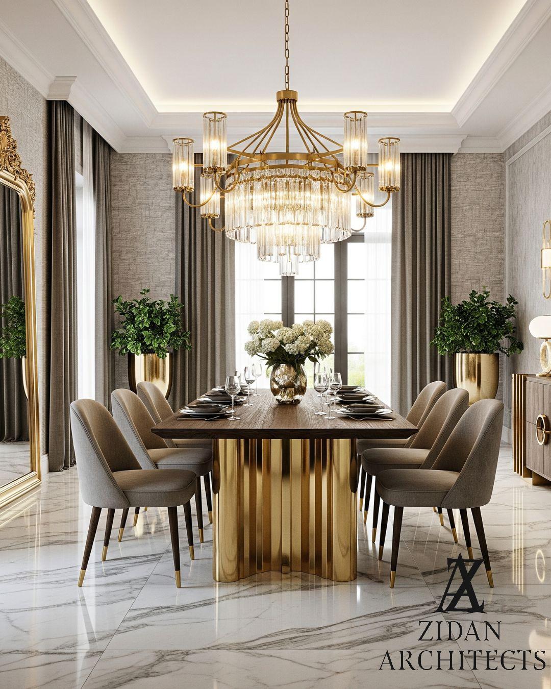 Kuwait villas interior design elegant style