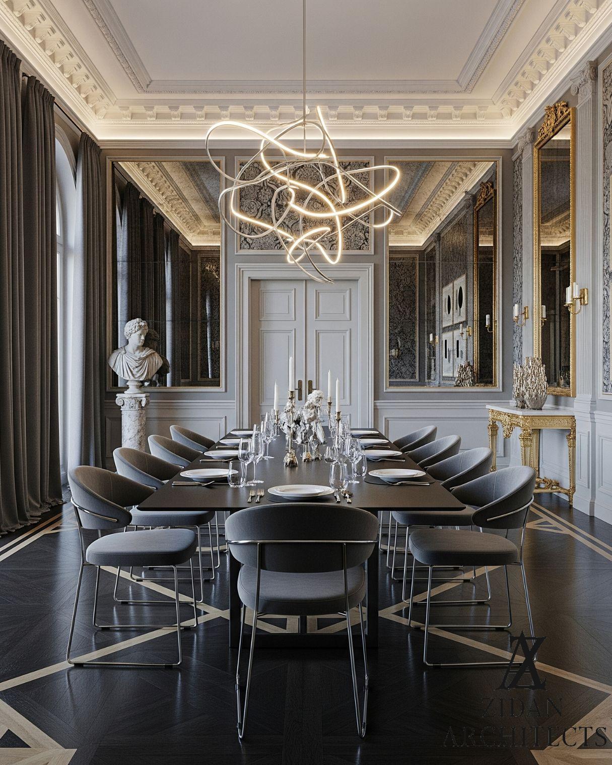 Kuwait villas interior design elegant style