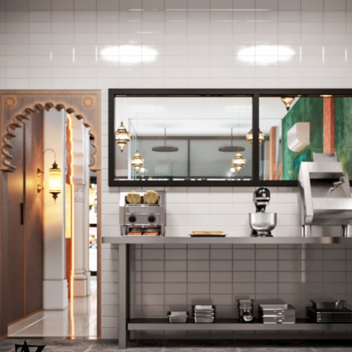 café kitchen interior design