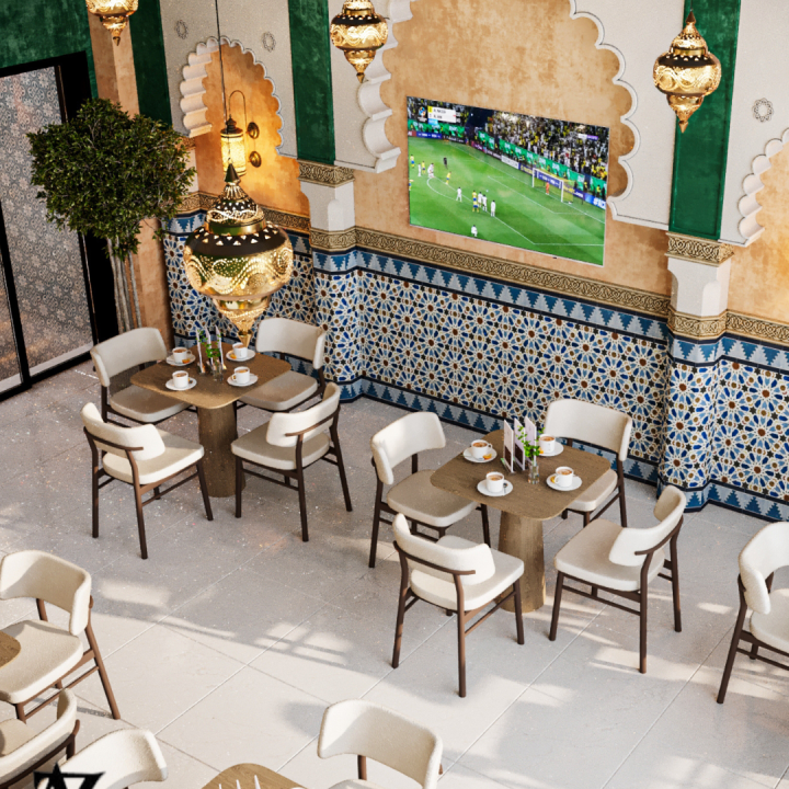 Moroccan café interior design