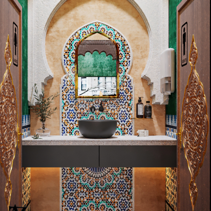 Moroccan Bathroom interior design