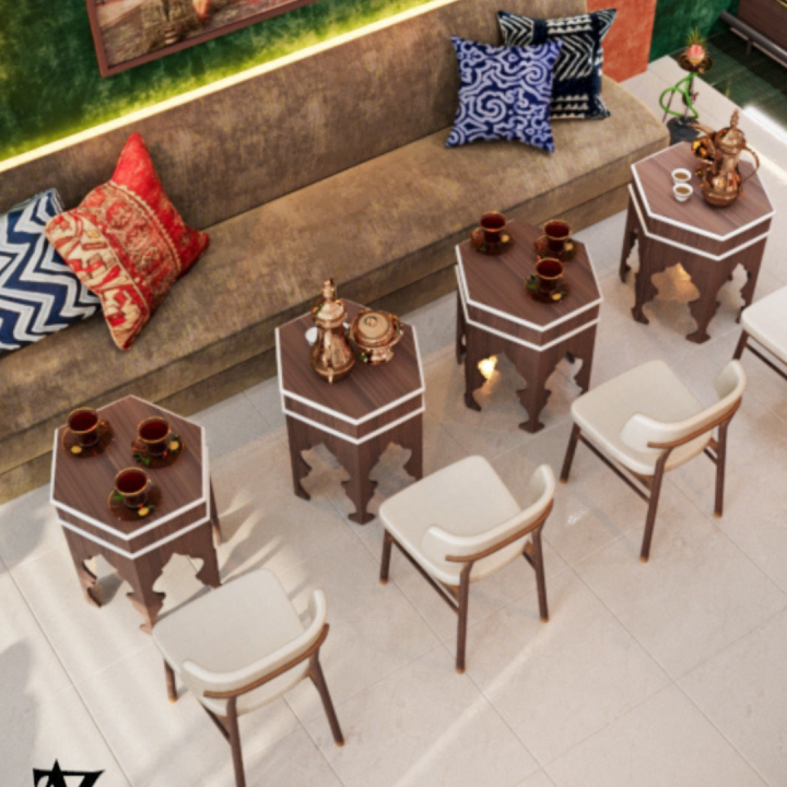 Moroccan café interior design