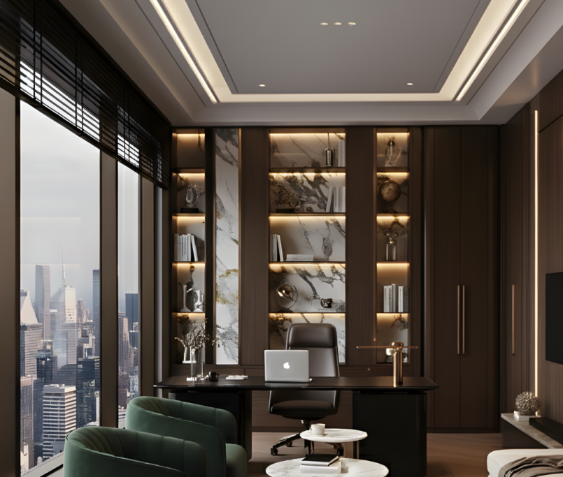 office interior design Abu Dhabi modern workspace