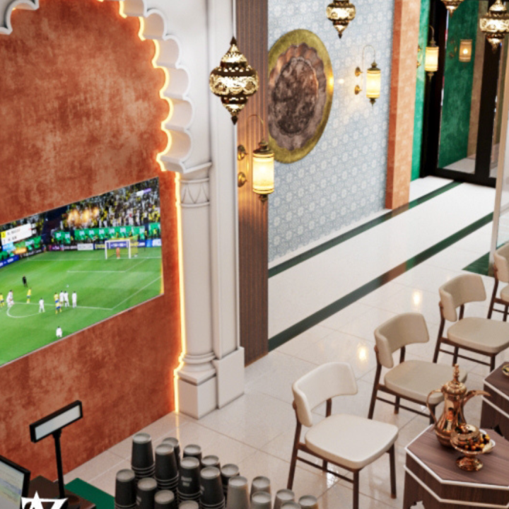 Moroccan café interior design
