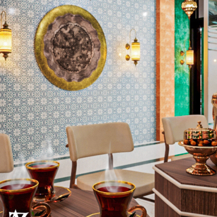 Moroccan café interior design