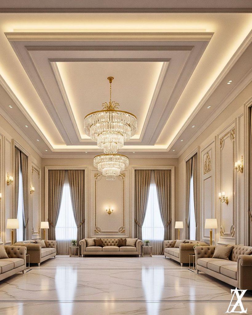 interior design Kuwait modern villa elegant interior