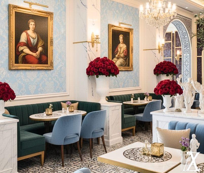 cafe interior design Qatar modern stylish space