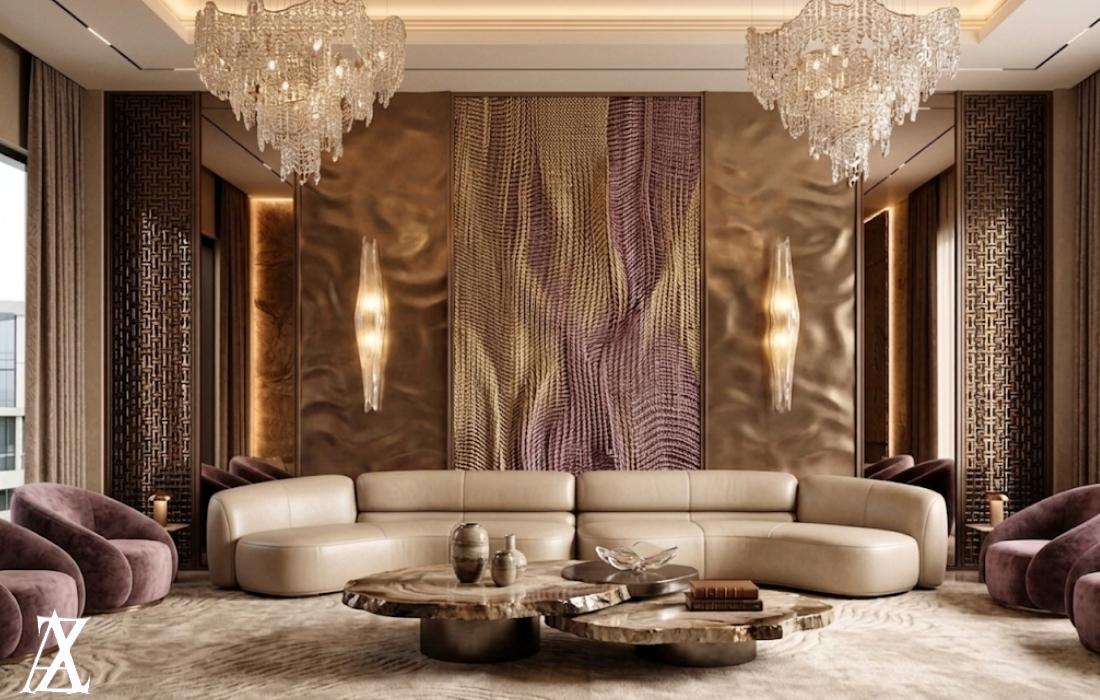 Premium villa interior design in Qatar with luxury modern style and refined details