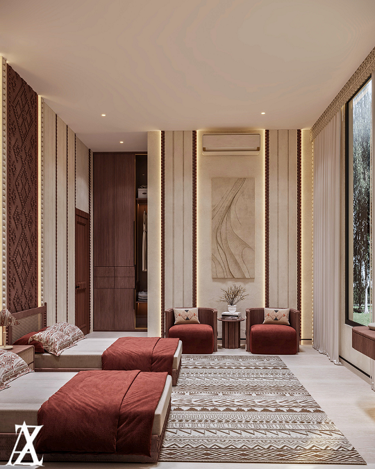 تصميم داخلي وديكور فلل الكويت من زيدان للتصميم الداخلي والمعماري