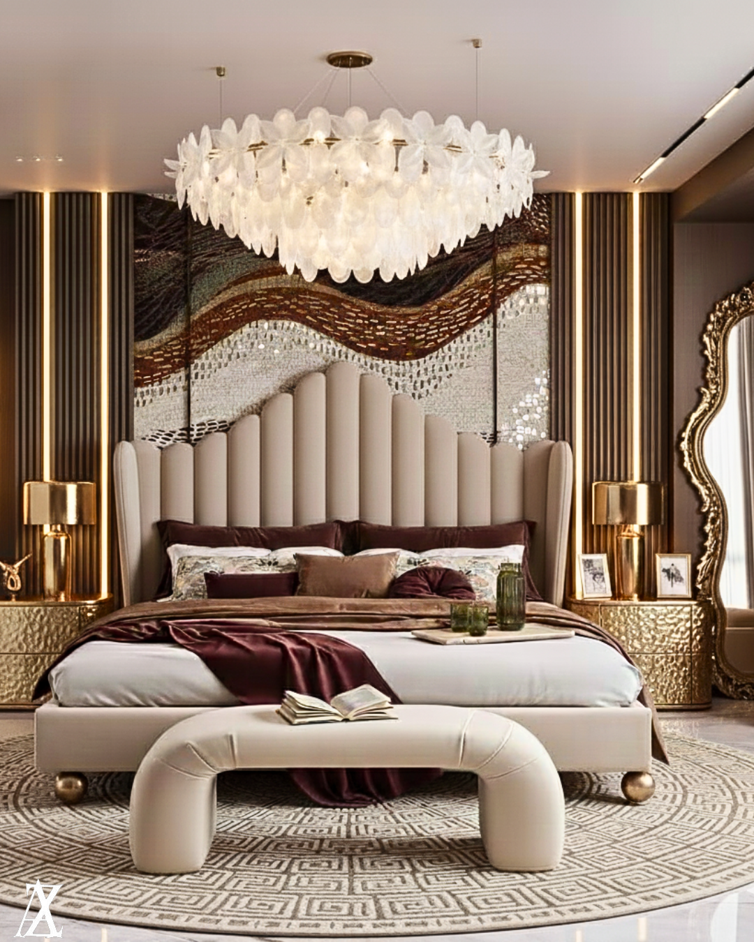 تصميم ديكور داخلي فلل الكويت والامارات والسعودية
