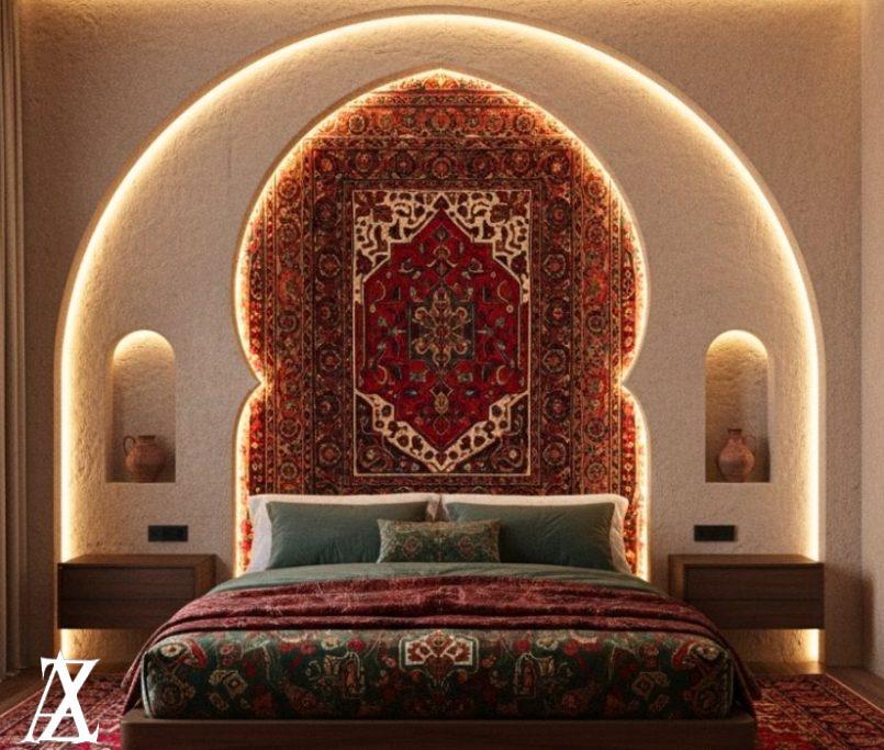 High-end villa interior design in Oman with bespoke interiors, elegant color palettes, modern furnishings, and luxurious finishing touches.