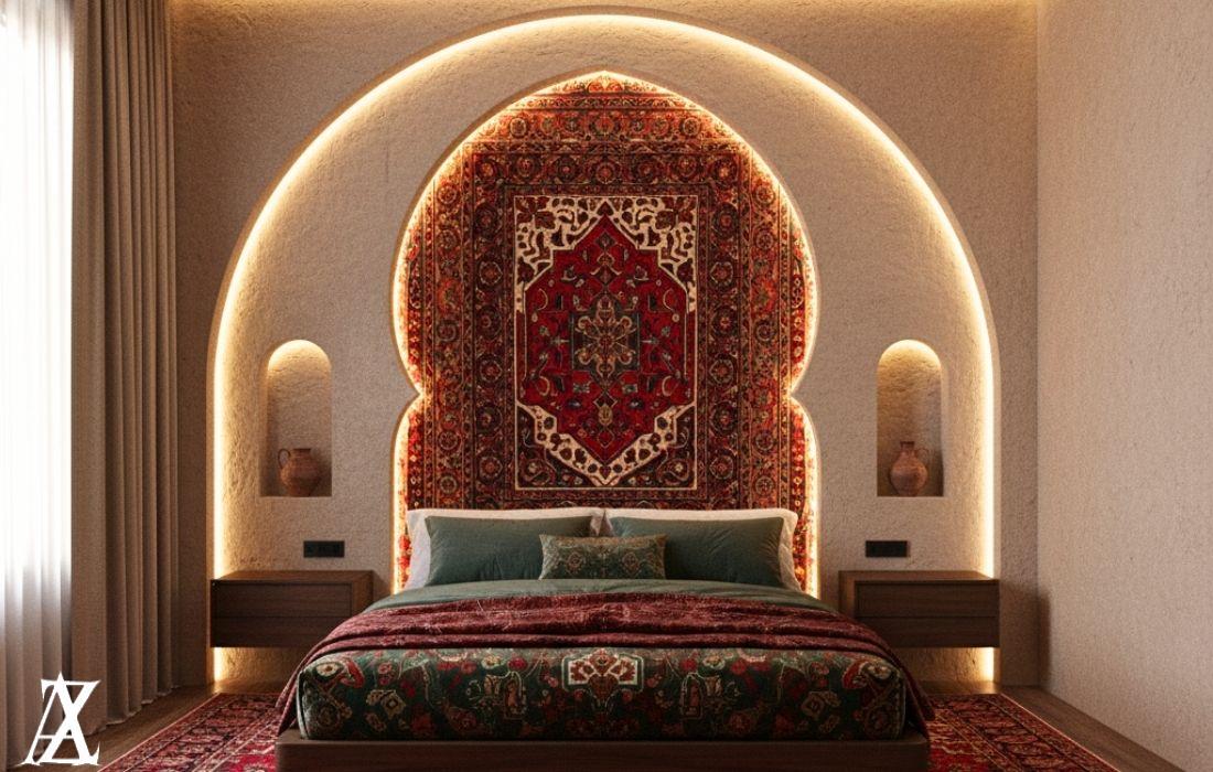 High-end villa interior design in Oman with bespoke interiors, elegant color palettes, modern furnishings, and luxurious finishing touches.