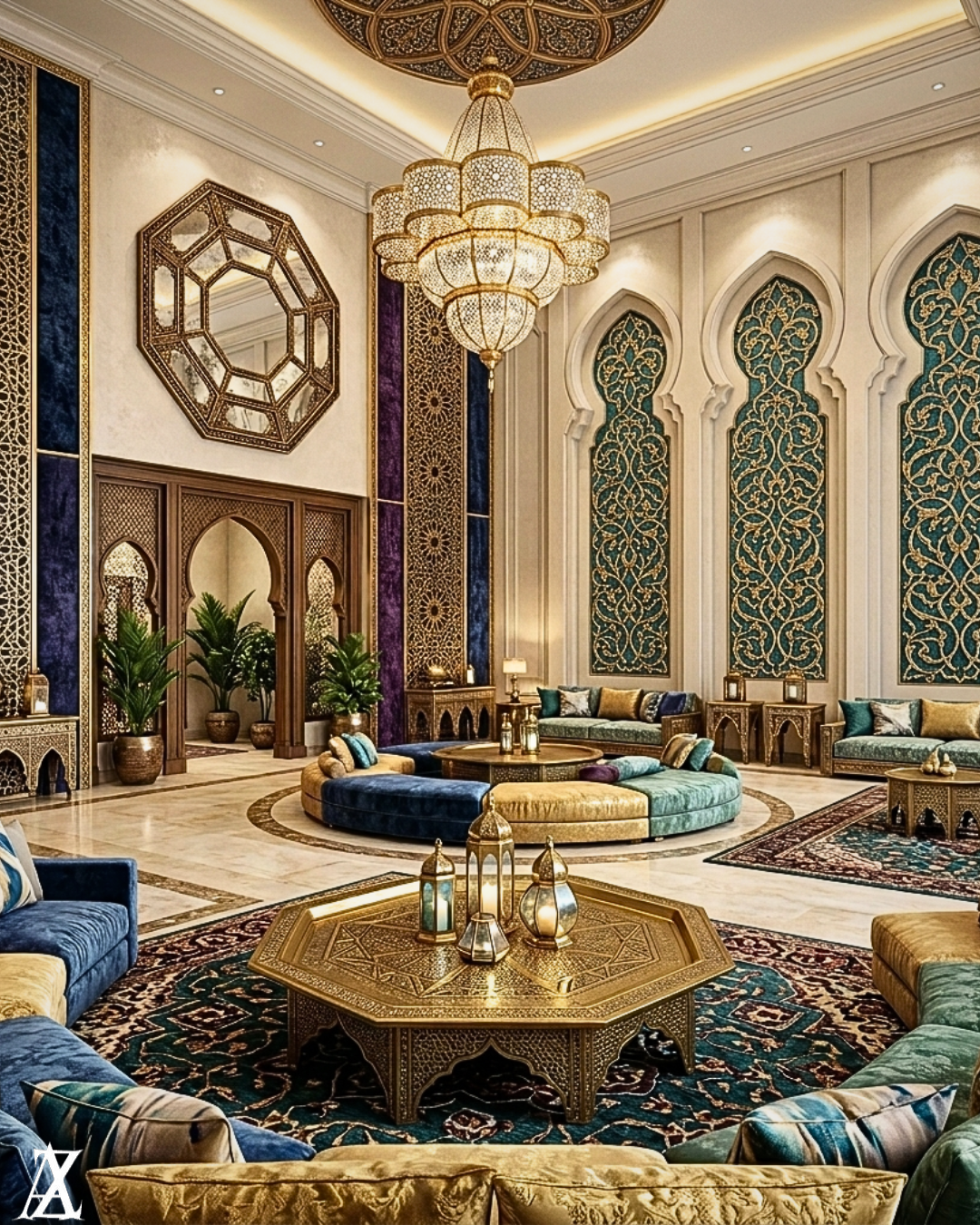 majlis interior design Riyadh luxury elegant villas