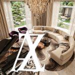luxury guest house interior design USA private villa