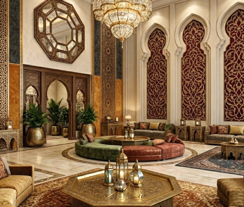 palace interior design Saudi Arabia luxury royal interior by Zidan Architects