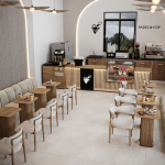 café interior design Saudi Arabia modern coffee shop Al Jouf by Zidan architects