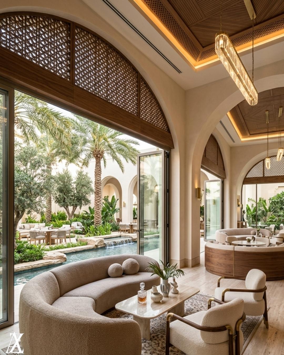 Luxury villa interior design with custom detailing in an Emirates Hills mansion