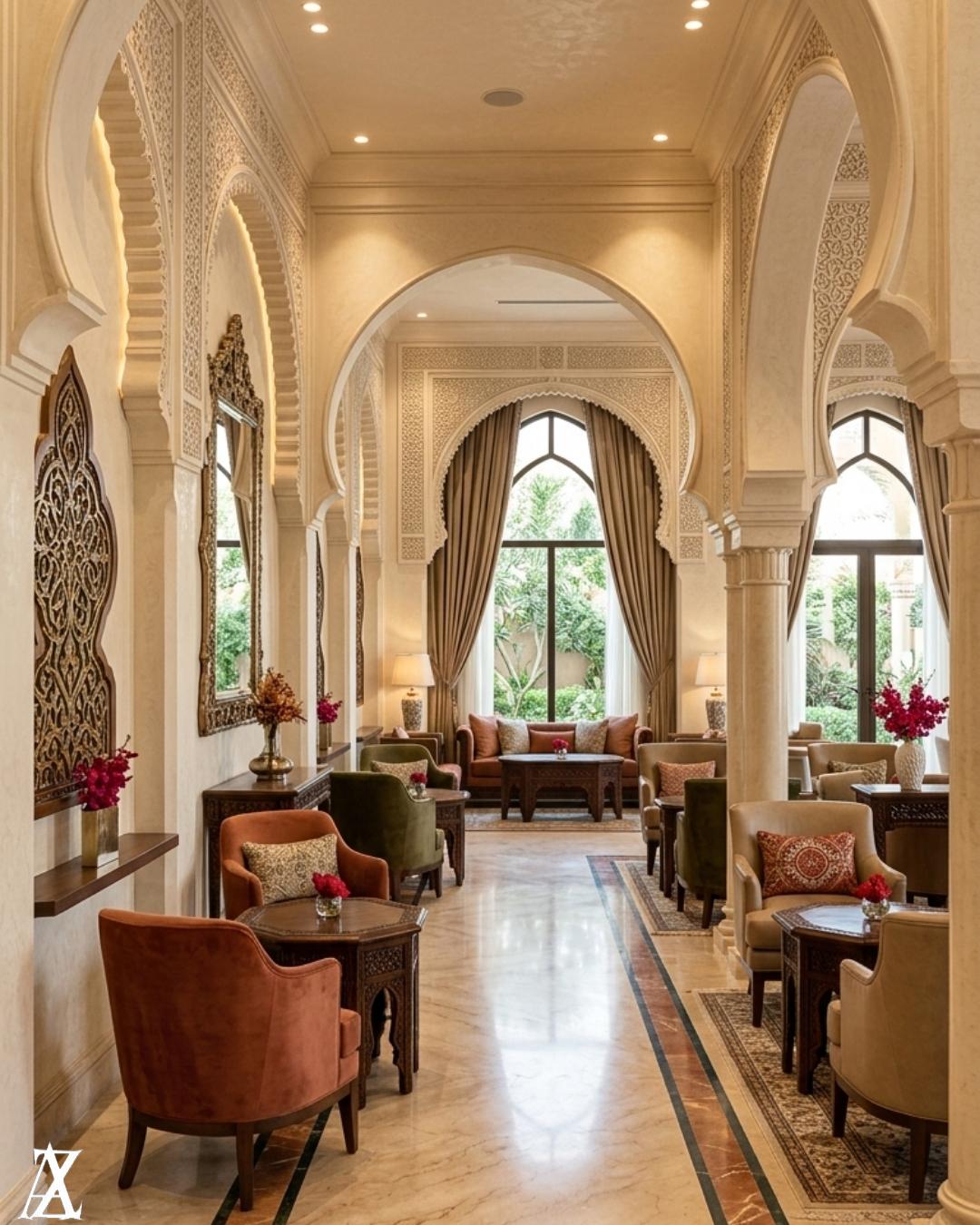 Top interior design Kuwait luxury villa restaurant cafe office design by Zidan Architects