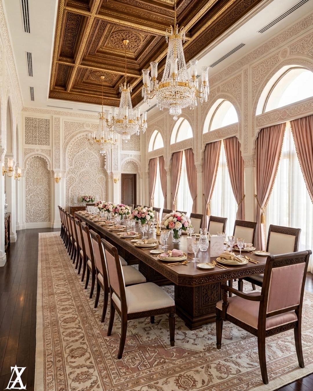 High-end women majlis villa interior design in Ajman for luxury homes