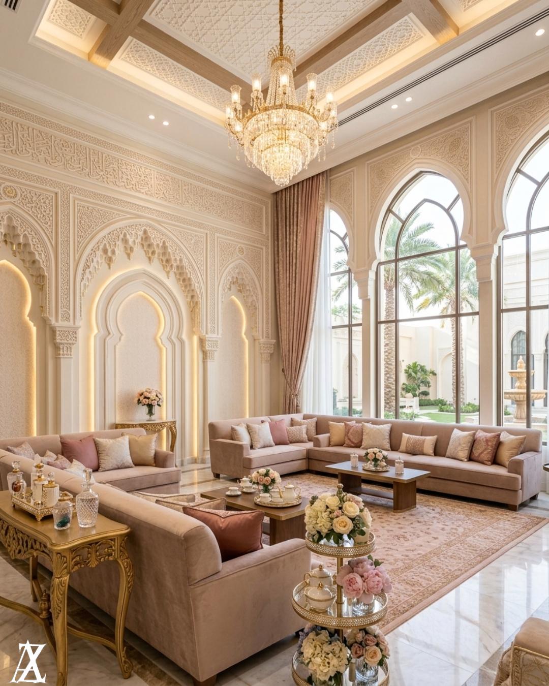 Luxury modern villa interior design in Palm Jumeirah, Dubai
