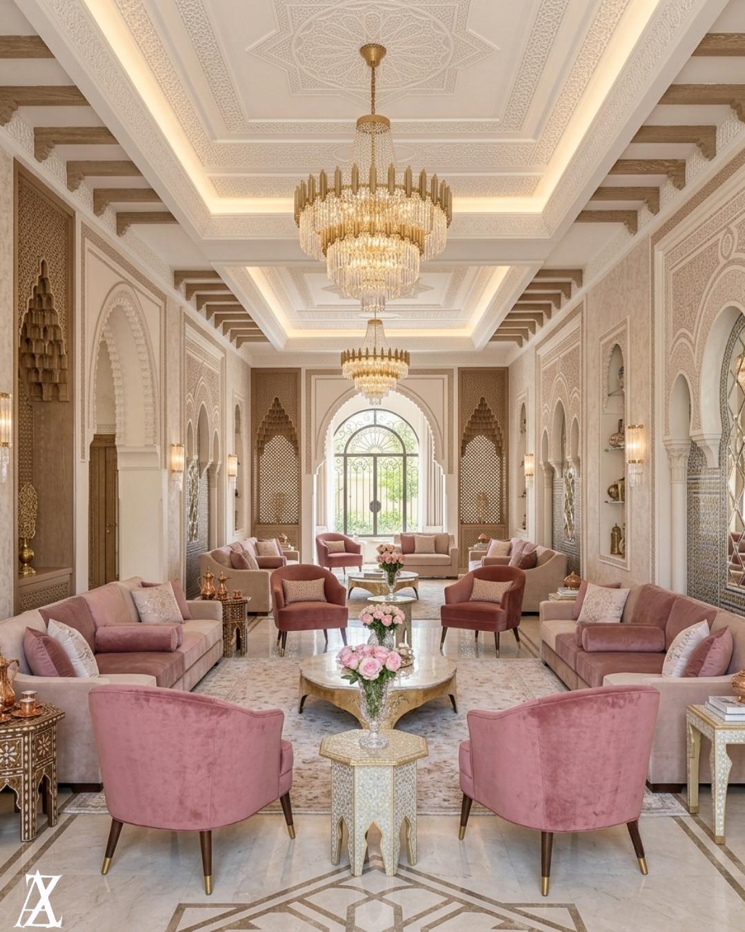 luxury interior design Riyadh luxury villa majlis