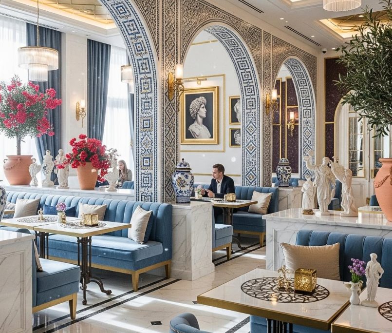 restaurant interior design Riyadh modern luxury restaurant decor by Zidan architects
