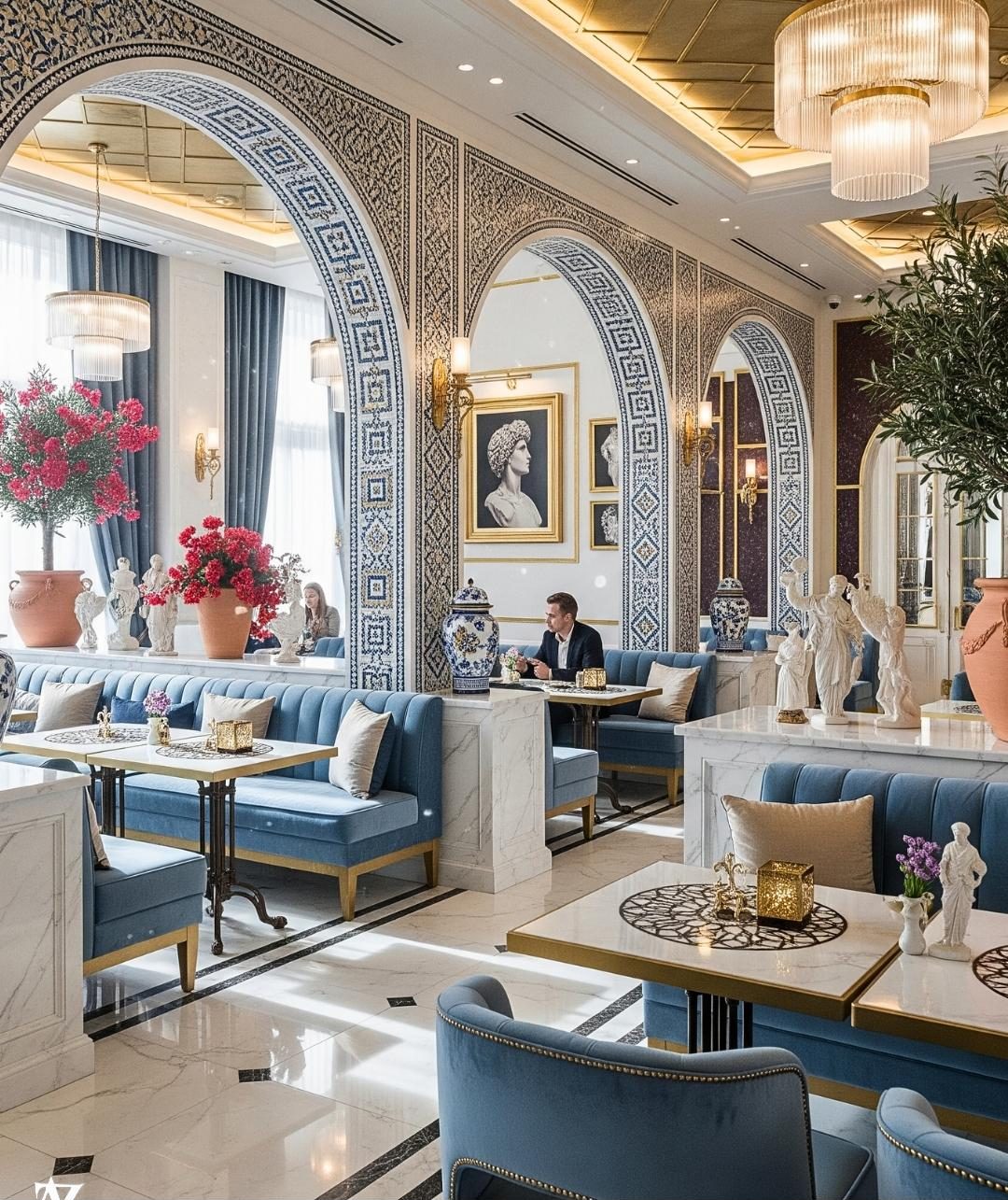 restaurant interior design Riyadh modern luxury restaurant decor by Zidan architects