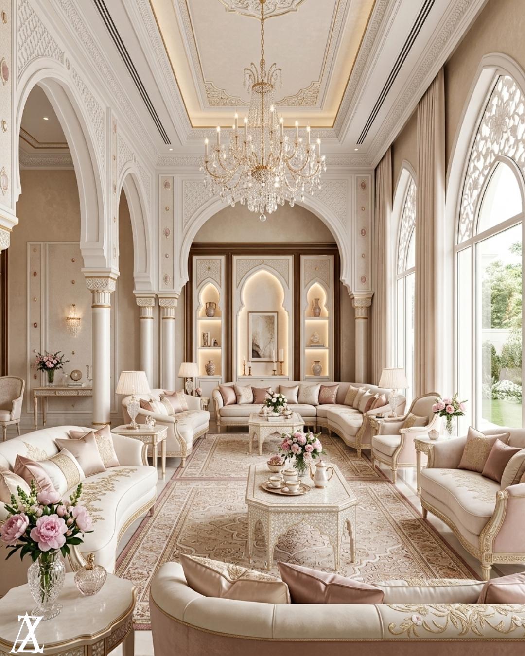 Beautiful villa interior design for a luxury home in Palm Jumeirah