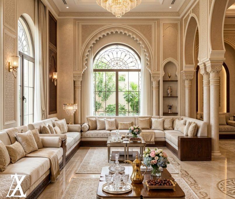 luxury interior design Riyadh modern villa living room interior design