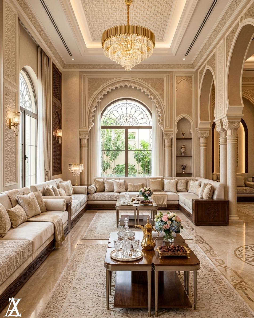 luxury interior design Riyadh modern villa living room interior design