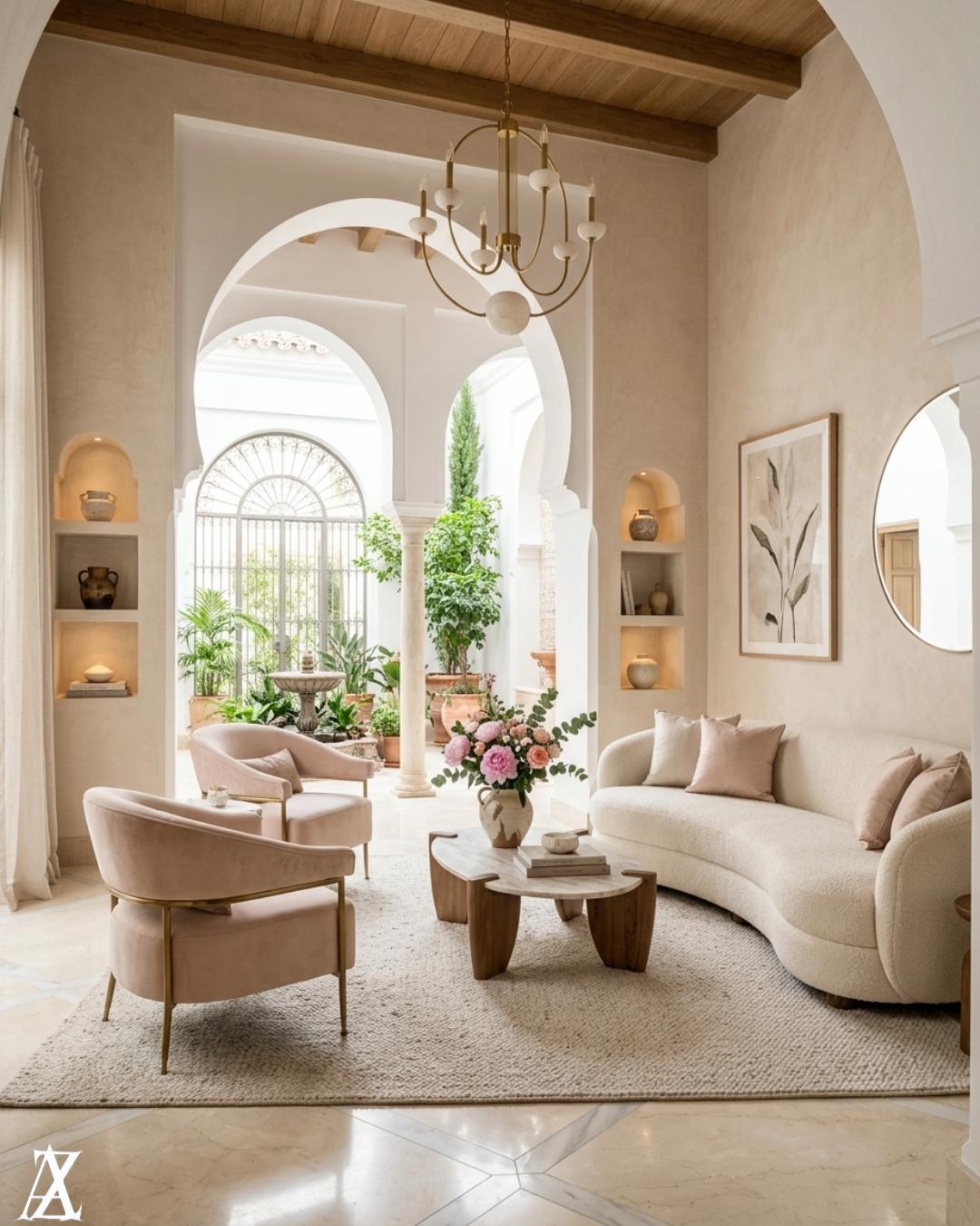 Modern villa interior design in Al Barari Dubai with luxury style