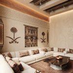 Najdi interior design traditional Najdi majlis Saudi villa