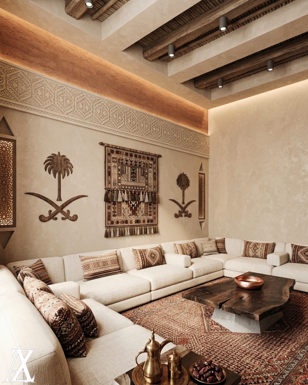 Najdi interior design traditional Najdi majlis Saudi villa Najdi interior design traditional Najdi majlis Saudi villa