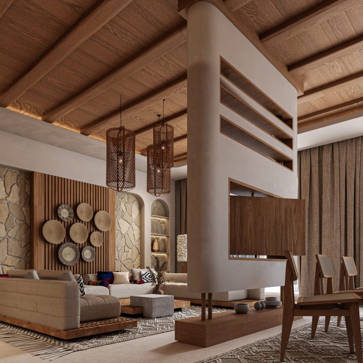 Modern luxury villa interior design in Riyadh Saudi Arabia
